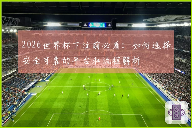 2026世界杯下注前必看：如何选择安全可靠的平台和流程解析