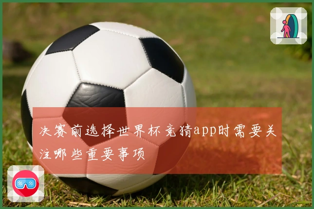 决赛前选择世界杯竞猜app时需要关注哪些重要事项